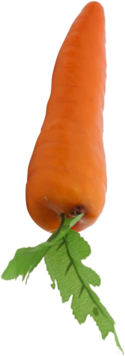 Cabilock 8Pcs Realistic Fake Carrots Artificial Vegetable Decorations