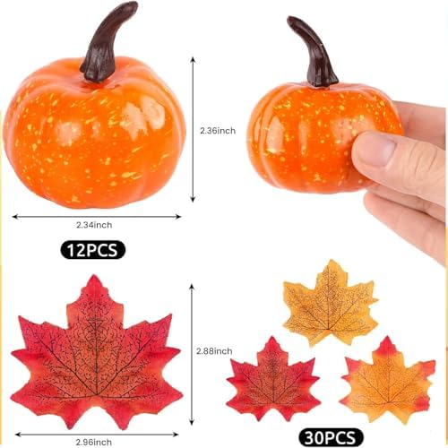 DomeStar 42 Piece Artificial Pumpkin Set