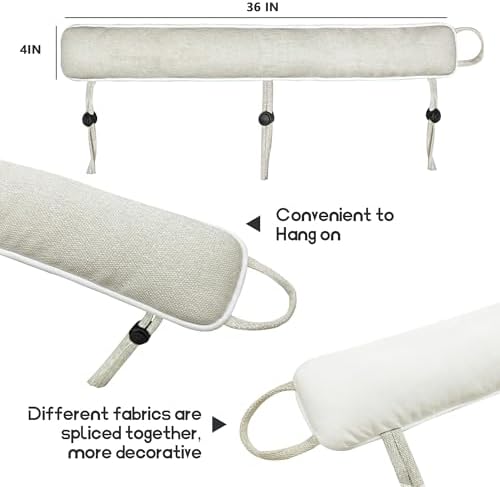 Homecozy 36 Inch Weighted Under Door Draft Stopper - Beige