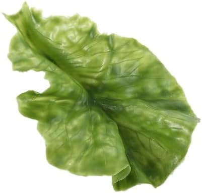 Pokinge 10pcs Artificial Lettuce Leaves Decor