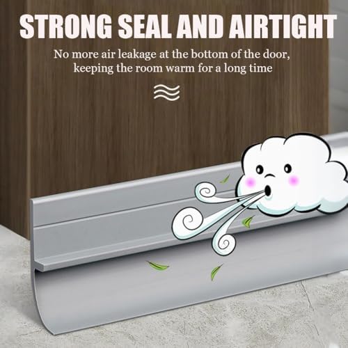 Weather Stripping Door Seal Strip with Self-Adhesive Backing 05x2m Beige
