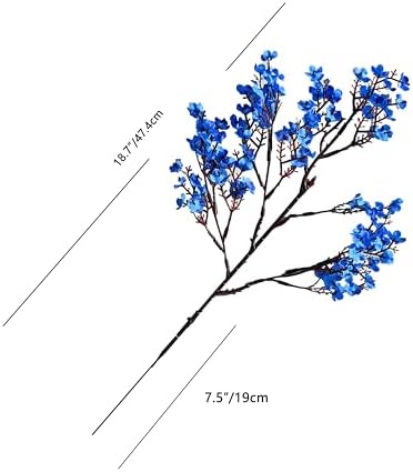 Mandys Royal Blue Artificial Babys Breath Flowers 15 Bundles