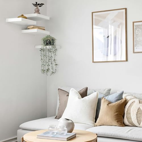 Mkono Fake Hanging Eucalyptus Plants in Galvanized Pots