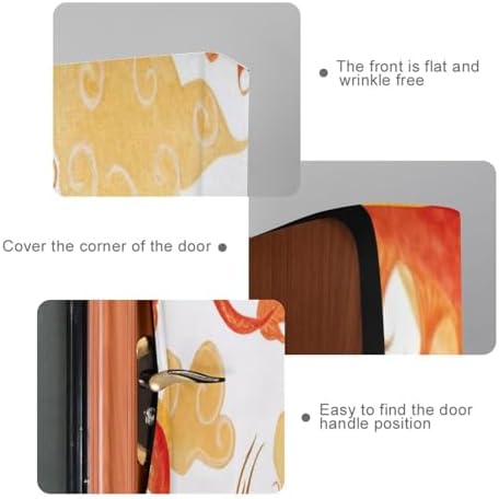 Susiyo Red Chinese Dragon Halloween Door Cover