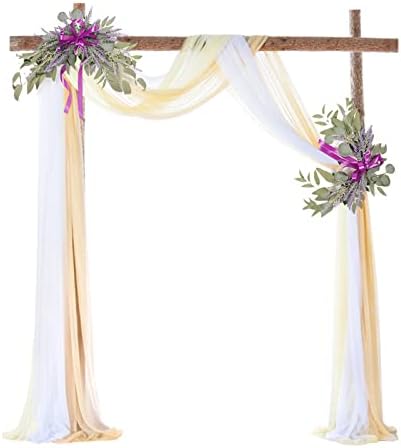 Takefuns Artificial Wedding Arch Flowers Kit Yellow