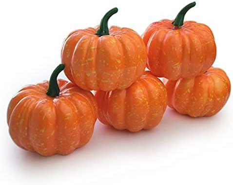 5Pcs Mini Artificial Pumpkins for Fall Decor
