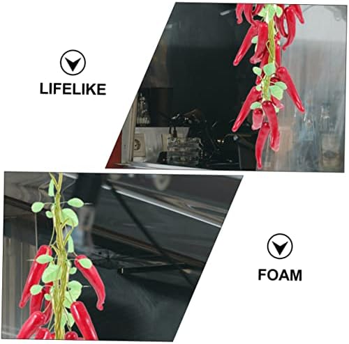 4pcs Simulated Chili Decor Artificial Pepper Farmhouse Hanging Decor
