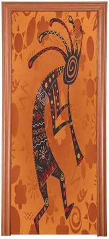 Susiyo African Ancient Deity Halloween Door Cover 32x79 in