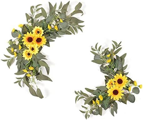 Takefuns Artificial Wedding Arch Flowers Kit Yellow