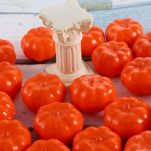 Kopida Mini Artificial Pumpkins Halloween Decor Set