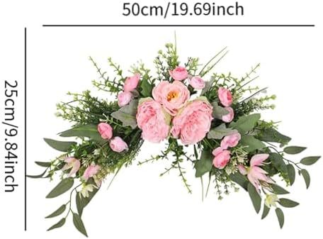 Predolo Wedding Arch Artificial Peony Flower Swag Pink