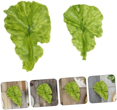 Alipis Realistic Fake Lettuce Leaves for Home and Restaurant Display