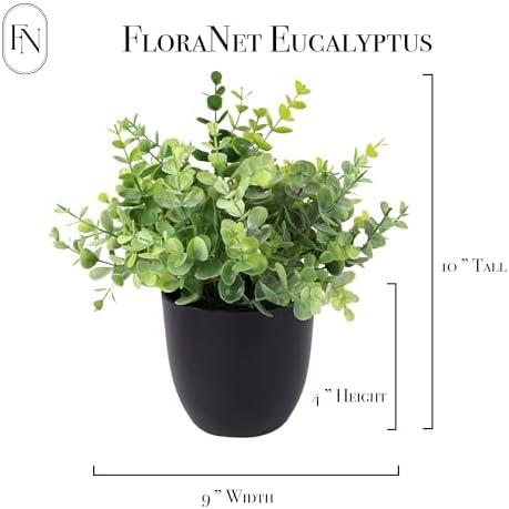 3 Pack 10 Inch Artificial Plant Greenery Pot