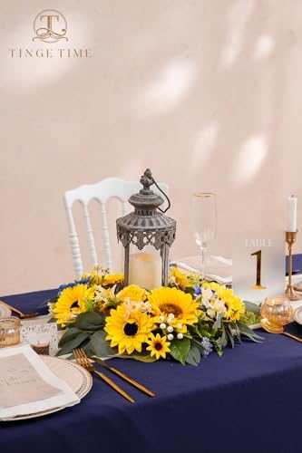 TINGE TIME Artificial Flowers Candle Rings 15 Inch