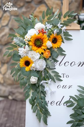 BMQDSM Wedding Arch Faux Flowers Set of 2