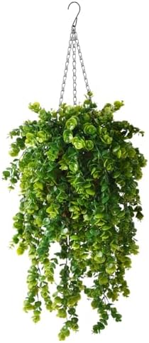 ZFProcess Artificial Hanging Plants Basket for Outdoor Decoration