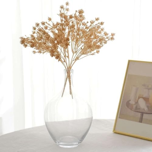 Efavormart 4 Pack Metallic Gold Babys Breath Flower Bouquets