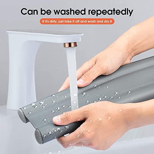 2PCS Door Draft Stopper Thermal Insulation Dustproof Cuttable Washable