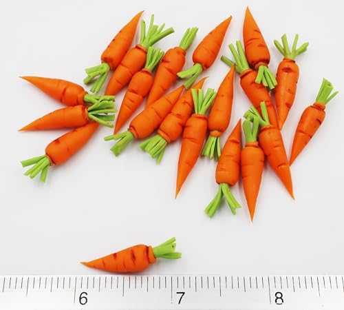 DIY 20 Pcs Artificial Mini Carrots 16 Scale