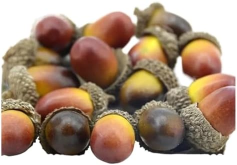 20pcs 3cm Acorns Artificial Foam Flowers for Decorations