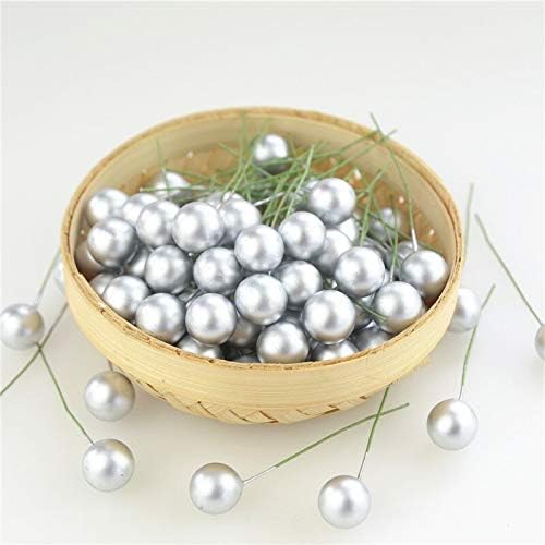 MountRuby Silver Artificial Flower Stamens Set 400pcs