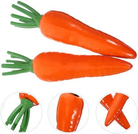 LUOZZY 2 Pcs Artificial Carrot Photo Props