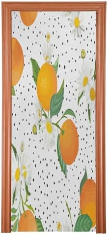 Susiyo Tropic Fruits Leaves Daisy Flowers Christmas Door Cover 32x79