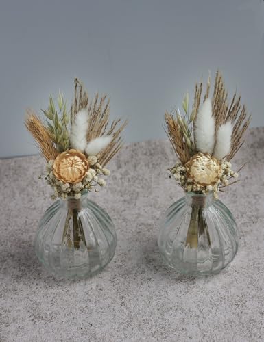 Mini Dried Flower Bouquets for Wedding Decorations