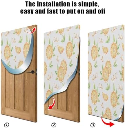 Susiyo Halloween Orange Door Cover Stretch Fabric