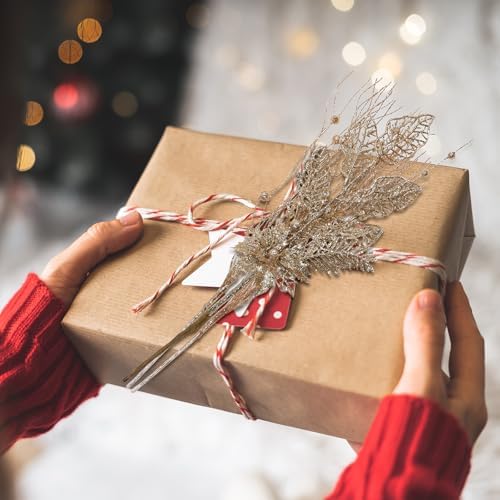 36 Pcs Glitter Christmas Tree Picks 17 Inch Decor