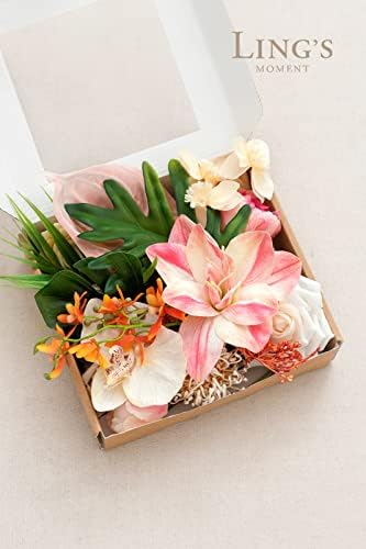 Lings Moment Artificial Flowers and Greenery Mini Combo for Wedding Centerpieces