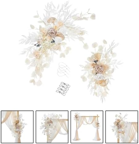 Amagogo 2X Wedding Arch Artificial Flower Swag Decor