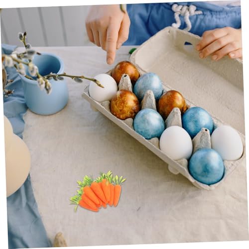 Easter Carrot Basket Decor 12pcs Fake Plastic Carrots