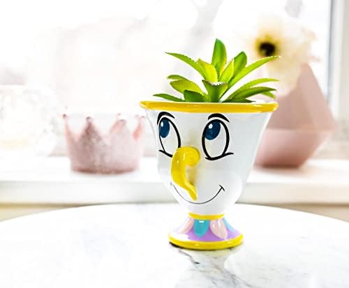 Disney Beauty and The Beast Chip 3-Inch Ceramic Planter