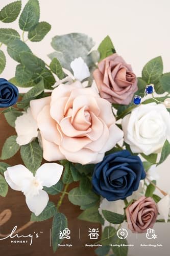 Lings Moment 2pcs Wedding Floral Swag Welcome Sign