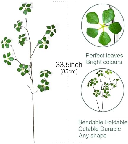 2PCS Artificial Branches with Leaf for Desk Decor