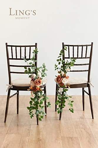 Lings Moment 8pcs Fall Wedding Chair Decorations
