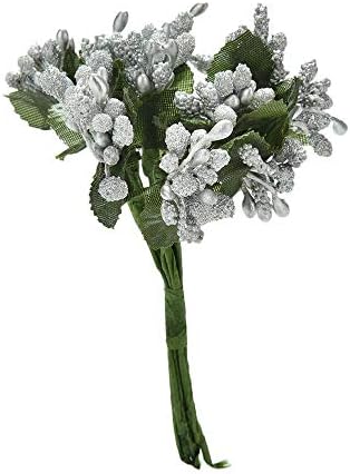 MountRuby Artificial Flower Set 12pcs for Wedding and Decor