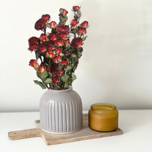 Natural Dried Flower Bouquet Mini Roses Wedding Decor