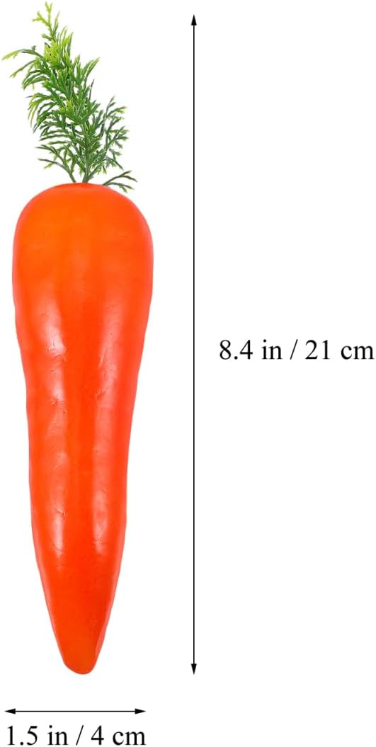 3Pcs Easter Carrot Ornament Artificial Foam Decor