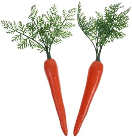 STOBAZA 2Pcs Lifelike Carrot Decoration Models