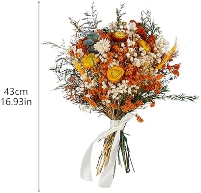 Fall Dried Flower Bouquet Artificial Mixed Foliage Wedding Centerpiece