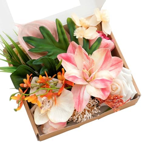Lings Moment Artificial Flowers and Greenery Mini Combo for Wedding Centerpieces