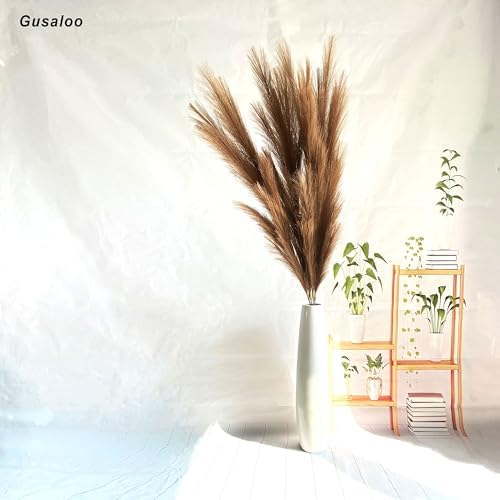 6 Pcs Artificial Pampas Grass 47 Inch Tall Boho Decor