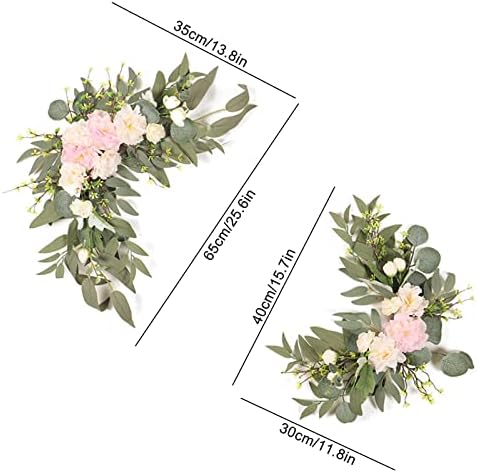 Takefuns Artificial Wedding Arch Flowers Kit Yellow