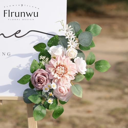 Flrunwu Artificial Flowers Decor Pack of 2