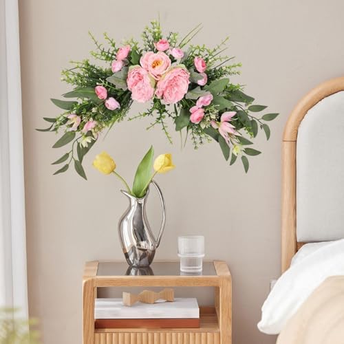 Predolo Wedding Arch Artificial Peony Flower Swag Pink