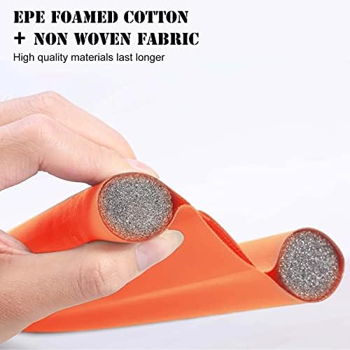 Door Split Blocker with Odor and Draft Protection Orange