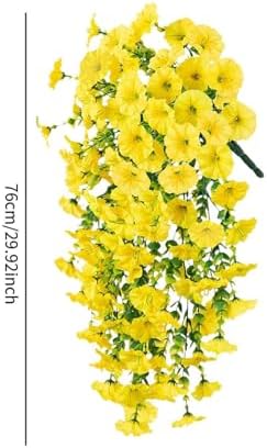Tachiuwa Artificial Spring Teardrop Swag Wedding Decor Yellow
