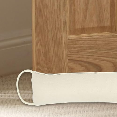 Abizarch Door Draft Stopper Weatherproof Soundproof Beige